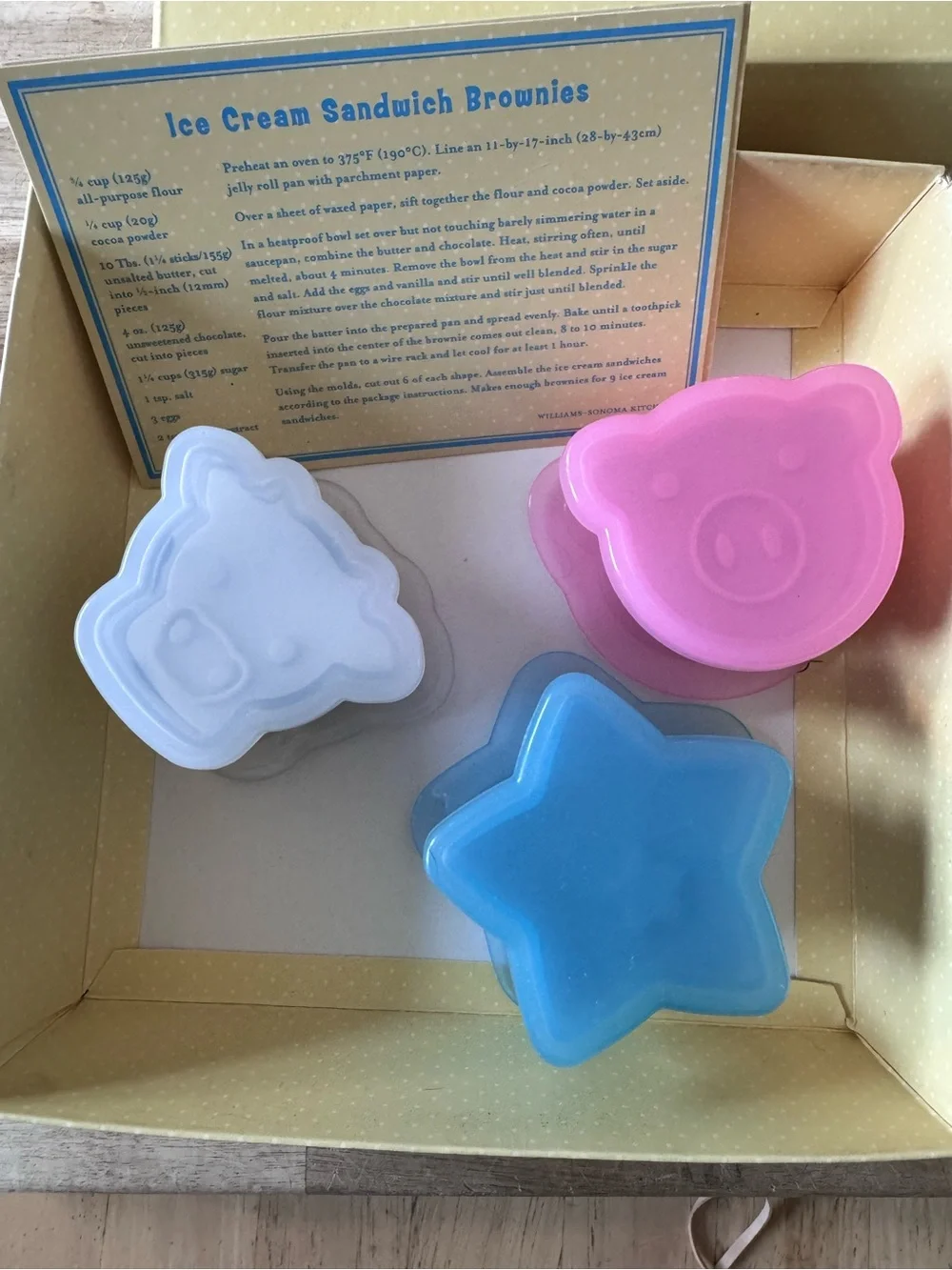 Williams-Sonoma Ice Cream Molds * In Box With Instructions